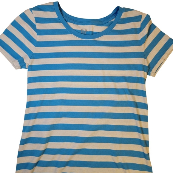 GAP Blue Steipe Favori Top T-Shirt SP - Picture 3 of 8